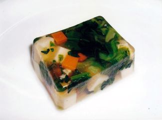 高野豆腐と野菜の煮こごり